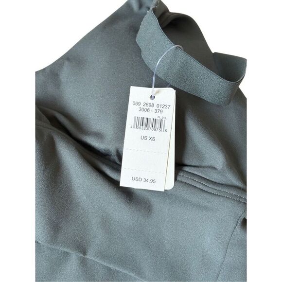 NEW Aerie Chill Play Move Green V-Neck Longline Bralette Back Twists Cutouts Siz - Picture 3 of 7